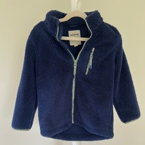 Mini Boden Deep Blue Fleece Jacket